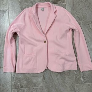 JCrew Factory School Boy Sweater Blazer XL pink